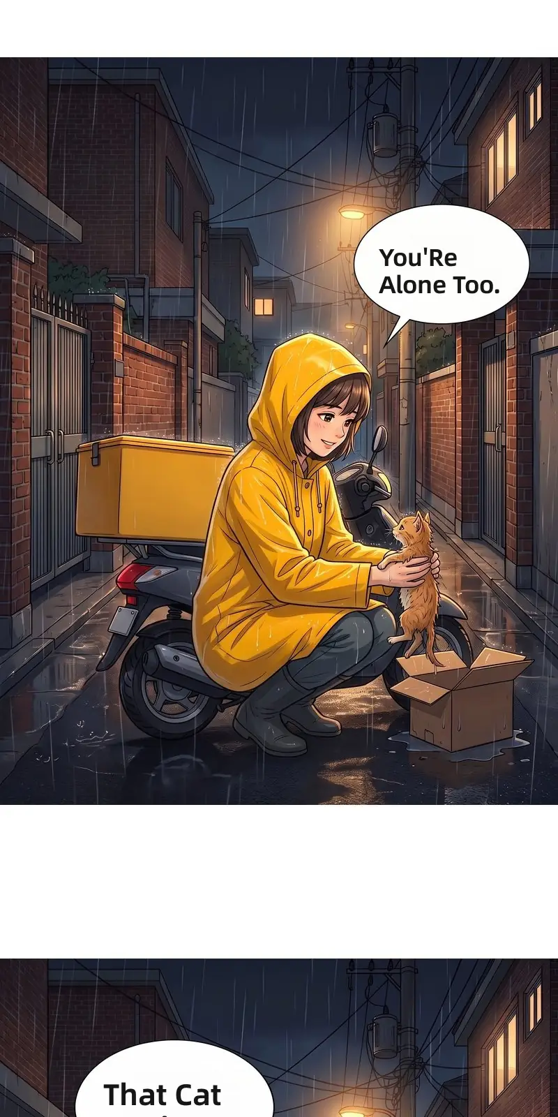 Translated webtoon episode on a phone screen